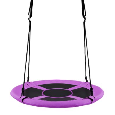 100cm Flying Saucer Tree Swing for Children with Easy Assembly-Purple