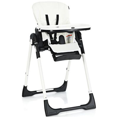 Highchair for Babies and Toddlers with Multiple Adjustable Backrest-White