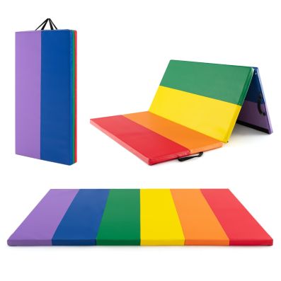 180 cm x 120 cm x 4 cm Gymnastics Mat with Hook and Loop Fasteners