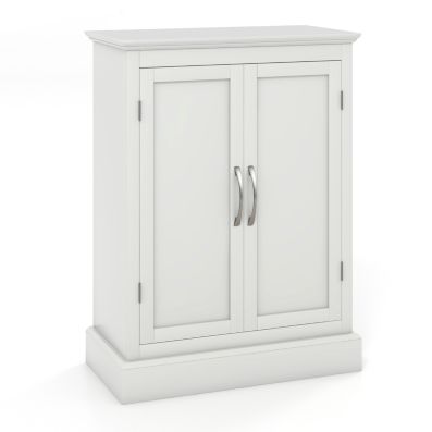 Bathroom Floor Cabinet with Adjustable Shelves & Anti-toppling Device