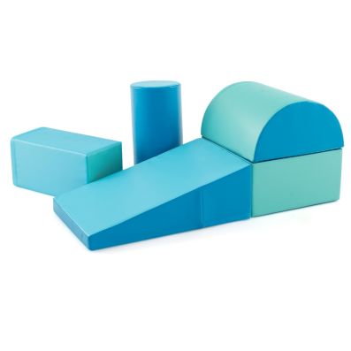Kid Crawl Climb Foam Shapes Playset for Toddler-Blue