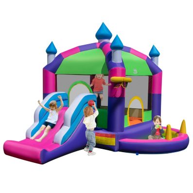5-in-1 Inflatable Bounce Castle with Sun Roof (without Blower & Balls)