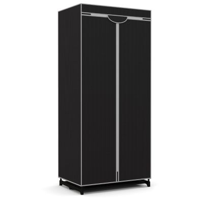 Portable Single Wardrobe with Dust-proof Cover and Zippers for Garments/Shoes/Toys