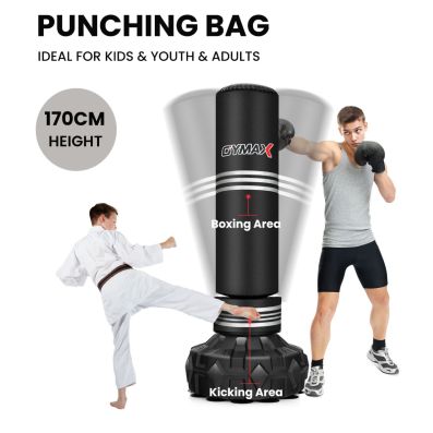 MMA UFC Kick Training Punching Bag with Stand with Fillable Suction Cup Base for Adults