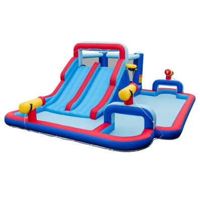 5-In-1 Inflatable Jumping House Without Blower for Indoors and Outdoors