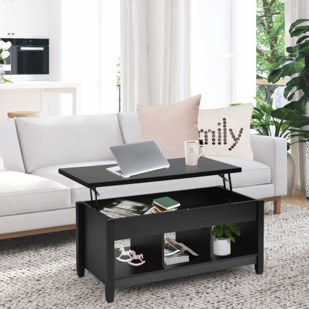 Costway Lift Top Coffee Table with Hidden Storage Compartment