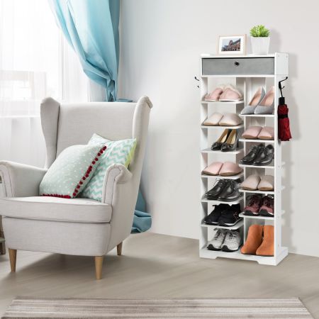 Costway 13-tier Vertical Shoe Rack with Removable Drawer