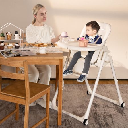 Costway 4-in-1 Baby High Chair with 6 Adjustable Heights