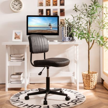 Costway Leisure Chair with Retro Design for Office