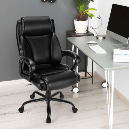 Costway Ergonomic Big & Tall Chair  with Rocking Backrest for Home & Office