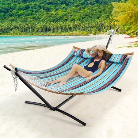 Costway Hammock Stand with Adjustable Height for Garden & Beach (without Hammock)
