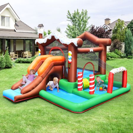 Costway 7-in-1 Inflatable Kids Jumping Castle Bouncer Toy with Slide & Blower