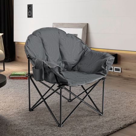 Costway Foldable Lightweight Camping Cushioned Chair