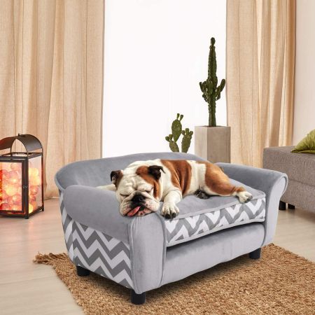 Costway Ultimate Pet Sofa with Removable Plastic Feet