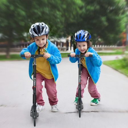 Costway Folding Kids Scooter with Adjustable Height and Anti-Shock Suspension