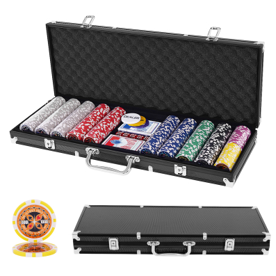 NEW Texas Hold Em Travel Poker Set Gambling Chips Casino Game Cards Carry  Case