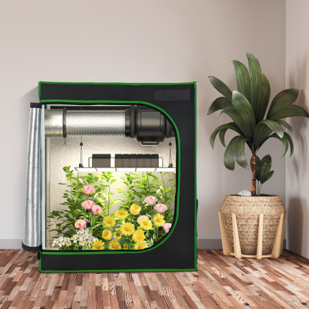 Grow Tent with Floor Tray and Storage Bag for Plant