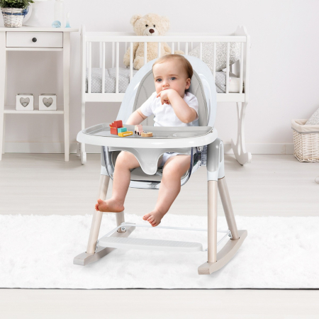 3-in-1 Convertible Baby Highchair with Adjustable Height