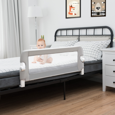 Foldable Baby Bed Rail for Toddlers with Soft Foam