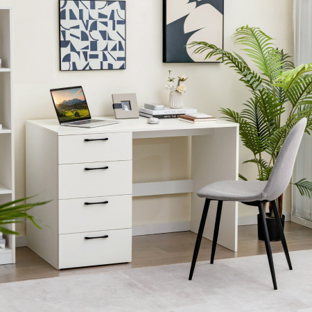 Home Office Writing Desk with File Storage Cabinet