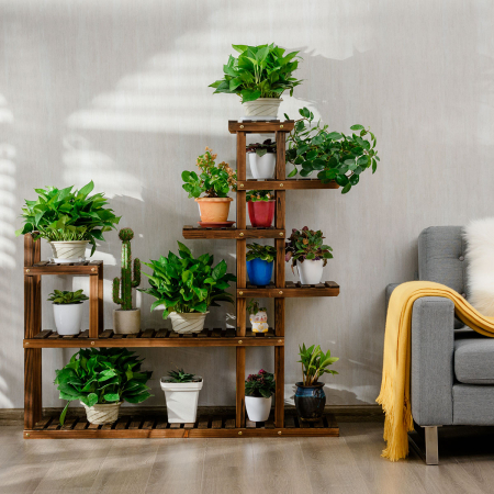 Multifunctional 7-Level Plant Stand for Balcony, Garden, Living Room