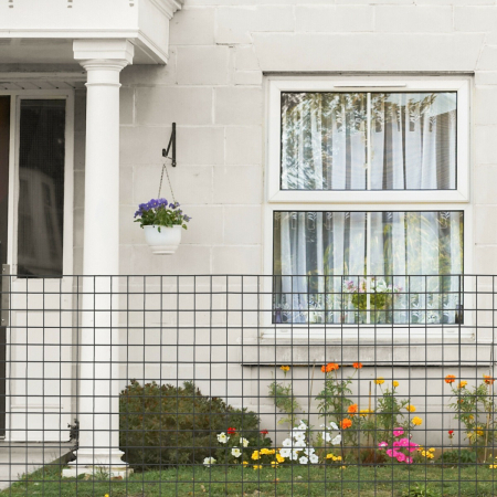 Patio Safety Mesh Fence with Sturdy Frame for Garden