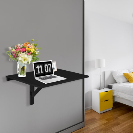 80cm x 60.5cm Wall Mounted Folding Table for Small Spaces