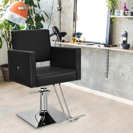 360°Swivel Barber Chair with Adjustable Height for Hair Salon