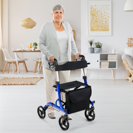 2-in-1 Rollator Walker with Seat
