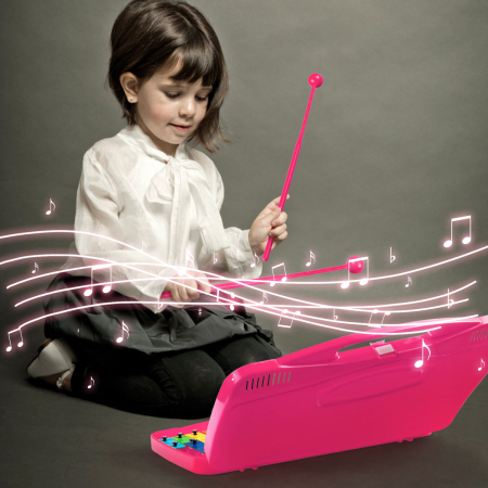 25 Note Xylophone with suitcase-like outlook for Kids