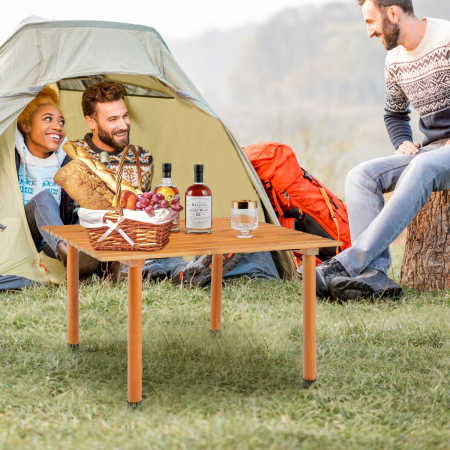 Outdoor Folding Camping Roll up Table with Carry Bag for Picnic & Beach