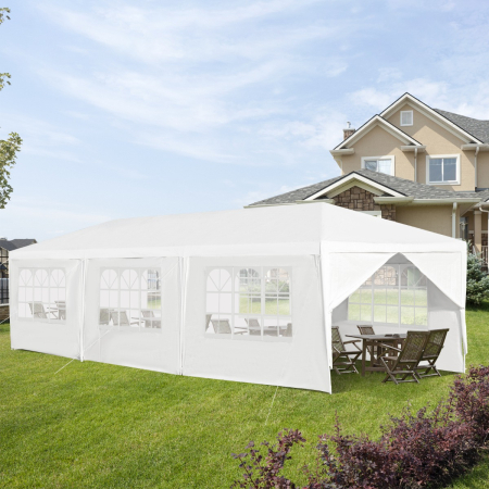 Waterproof Gazebo Tent with 6 Removable Side Panels for Party