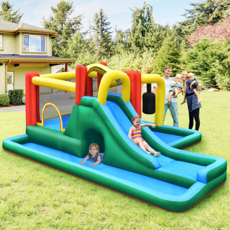 Costway Inflatable Whack-A-Mole Themed Castle for Kids Interactive
