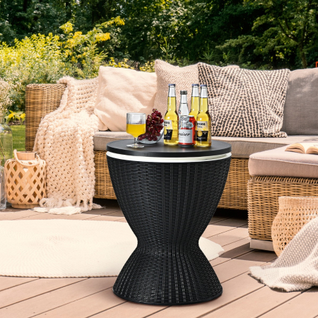 Outdoor Ice Cooler with Height Adjustable Tabletop for Party
