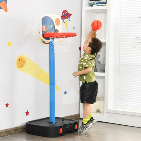 2 in 1 Basketball Set with Ring Toss