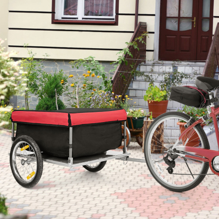 Bike Cargo Trailer with Folding Frame & Quick Release Wheels