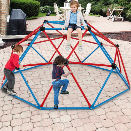 Kids Geometric Dome Climber with Grip for 3-10 Years Old