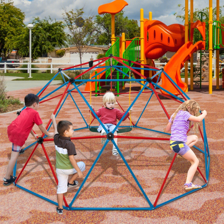 3m Geometric Dome Climber with Swing for Kids
