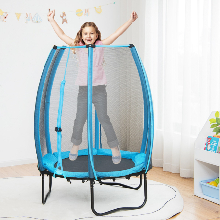 42 Inches Trampoline with Enclosure Net and Safety Pad