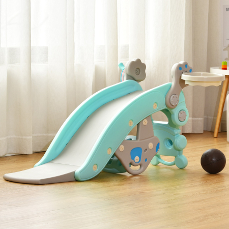4-in-1 Multifunctional Rocking Horse and Slide Set for Children