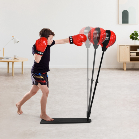 Inflatable Boxing Ball with Boxing Gloves & Air Pump for Kid