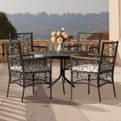 Costway Set of 2 Outdoor Dining Chairs PE Wicker Patio for Porch Garden
