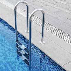 Costway 3-Step Swimming Pool Ladder with Anti-Slip Steps for In-Ground Pool