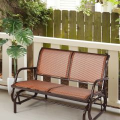 Costway Loveseat Rocking Bench Chair for Patio & Backyard