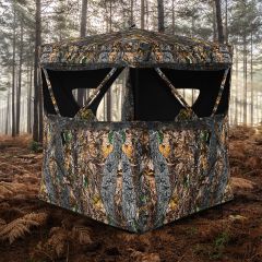 Costway Waterproof Pop Up Hunting Ground Blind with Silent Slide Windows and Carry Bag