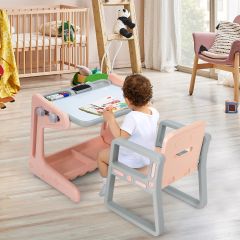 Costway Kids Art Table with Ample Storage Space