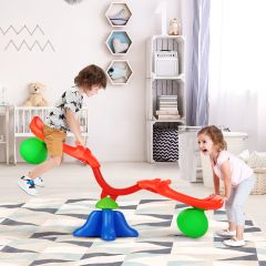 Costway Kids Swivel Seesaw with Grip Handle for Backyard Playground