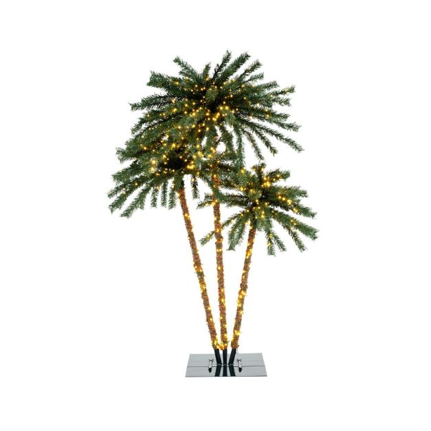 Artificial lighted palm tree cheap