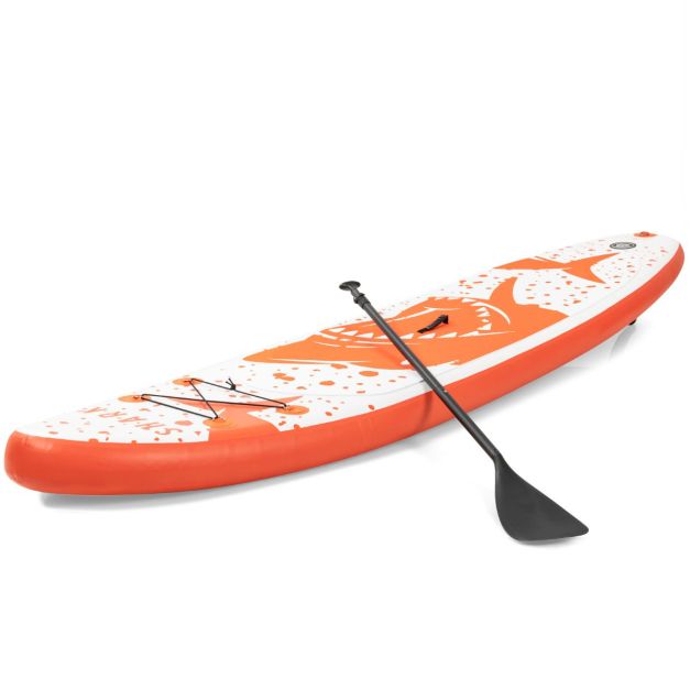 Floating Board with Premium Sup Accessories & Adjustable Paddle for Fishing  & Yoga - Costway